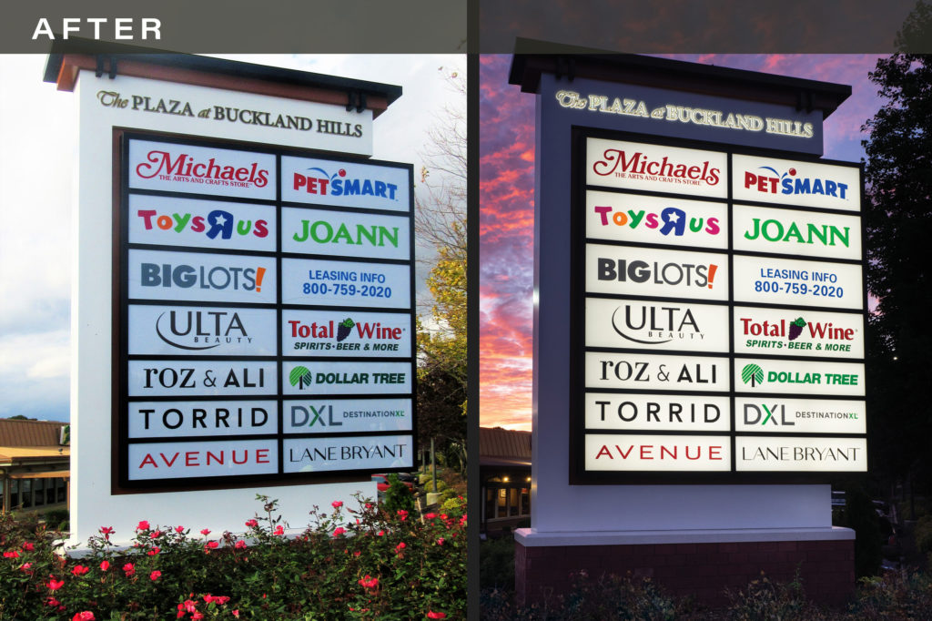 PLAZA AT BUCKLAND HILLS | Architectural Signs And Fabrication